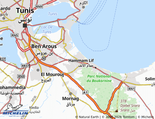 Mappa MICHELIN al-Zahra' - ViaMichelin