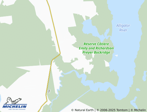 MICHELIN Gum Neck map - ViaMichelin