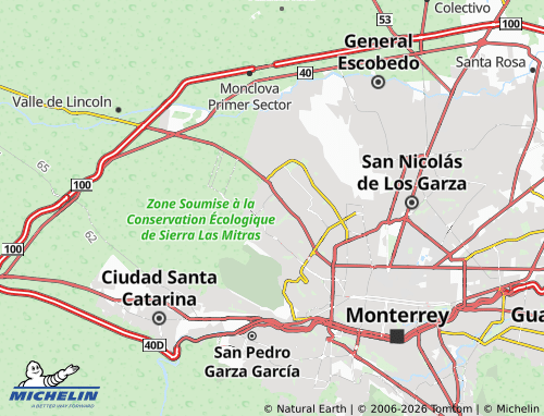 MICHELIN Misión Cumbres map - ViaMichelin