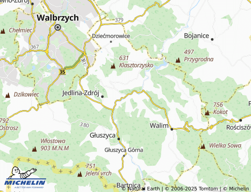 Mapa MICHELIN Olszyniec - ViaMichelin