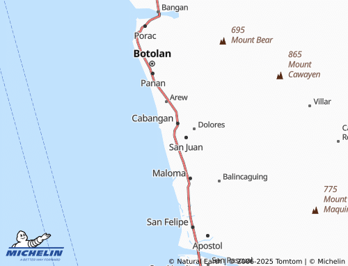 MICHELIN Santo Niño map - ViaMichelin