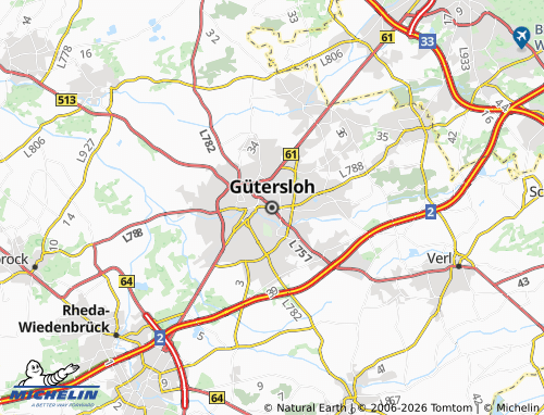 MICHELIN Gütersloh map - ViaMichelin