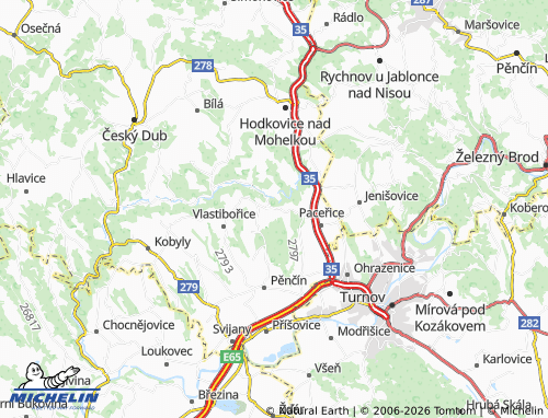Mappa MICHELIN Radimovice - ViaMichelin