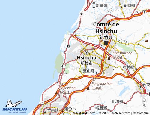 Mappa MICHELIN xiang shan qu - ViaMichelin