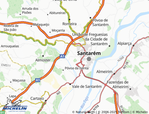 MICHELIN Fontainhas map - ViaMichelin