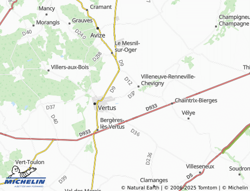 Mapa MICHELIN Voipreux - ViaMichelin