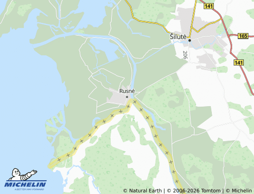 Kaart MICHELIN Rusnė - ViaMichelin