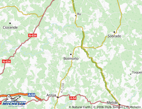 MICHELIN Boimorto map - ViaMichelin