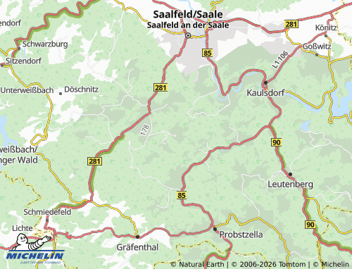 MICHELIN Lositz map - ViaMichelin