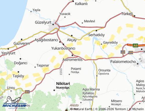 Carte MICHELIN Astromeritis - ViaMichelin