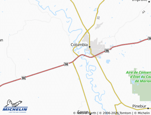 Mapa MICHELIN Foxworth - ViaMichelin