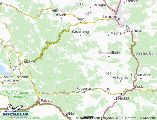 Carte MICHELIN Bourigeole - ViaMichelin