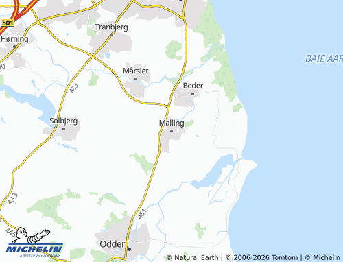 Carte MICHELIN Malling - ViaMichelin