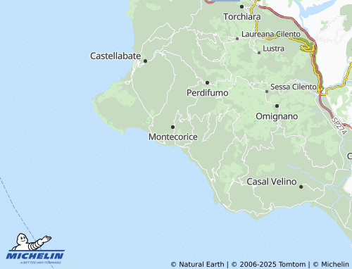 MICHELIN Ponte San Nicola map - ViaMichelin