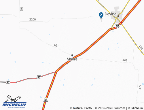 Mapa MICHELIN Moore - ViaMichelin