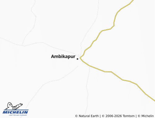 MICHELIN Ambikapur map - ViaMichelin