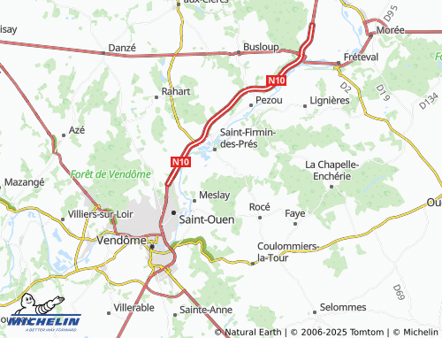 Carte MICHELIN La Grapperie - ViaMichelin