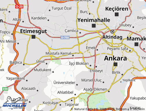 MICHELIN Mustafa Kemal map - ViaMichelin