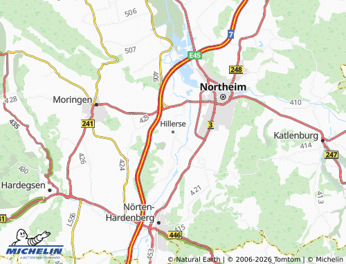 MICHELIN Hillerse map - ViaMichelin