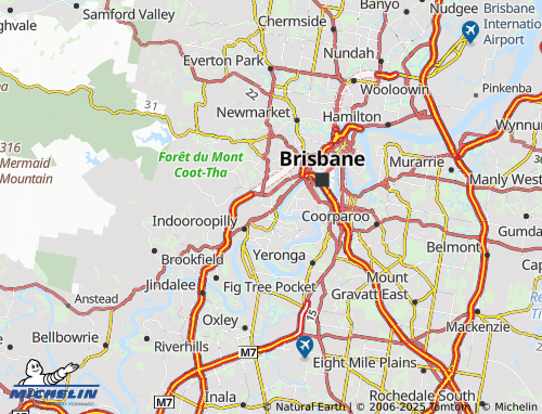 MICHELIN Toowong map - ViaMichelin