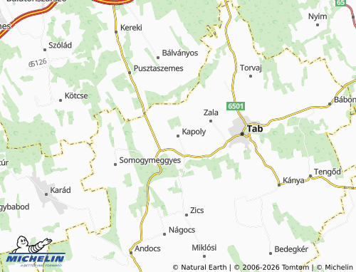 MICHELIN Kapoly map - ViaMichelin