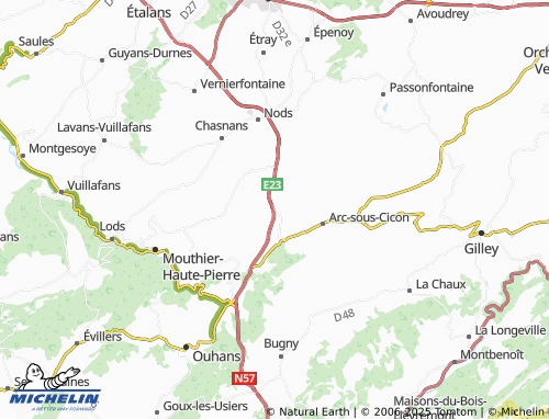 Carte MICHELIN Les Prés de Vaire - ViaMichelin