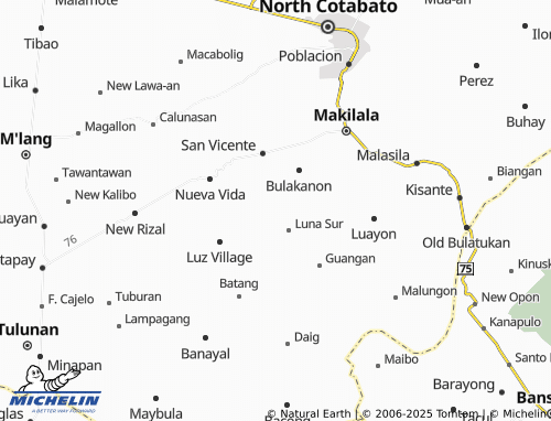 MICHELIN Luna Norte map - ViaMichelin
