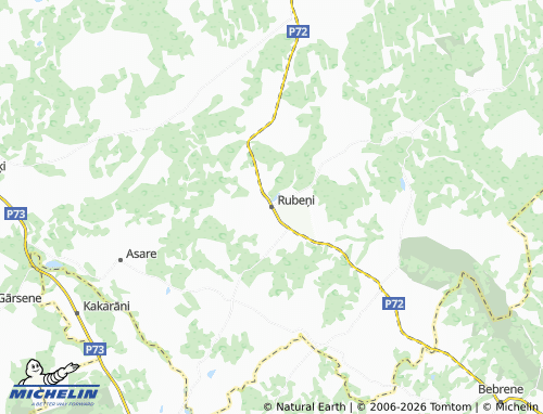 Mapa MICHELIN Rubeņi - ViaMichelin