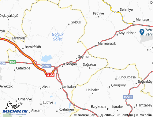 MICHELIN Seymen map - ViaMichelin