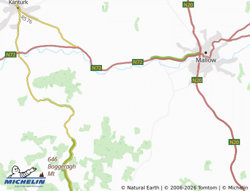 Mapa MICHELIN Glantane - ViaMichelin