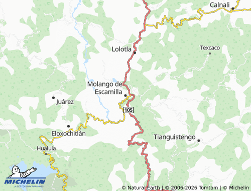 MICHELIN Molango de Escamilla map - ViaMichelin