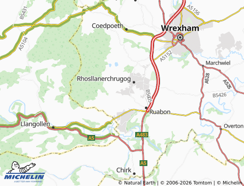 Mappa MICHELIN Penycae - ViaMichelin