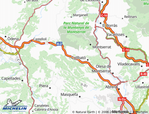 Carte MICHELIN El Bruc Residencial - ViaMichelin