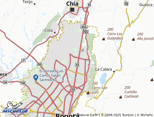 MICHELIN Granada Norte map - ViaMichelin