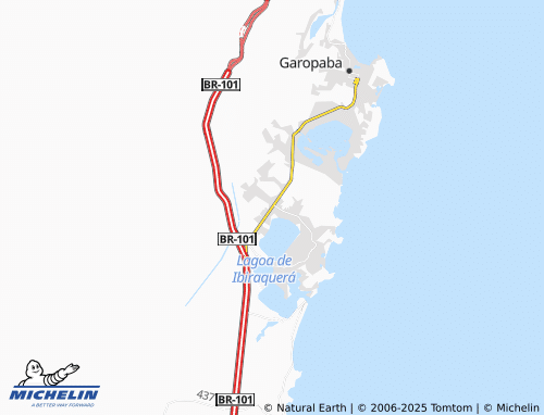 MICHELIN Praia Vermelha map - ViaMichelin
