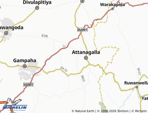 Mappa MICHELIN Mathalana North - ViaMichelin