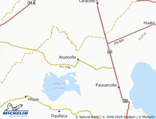 MICHELIN Atuncolla map - ViaMichelin