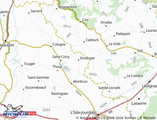 Mappa MICHELIN Encausse - ViaMichelin