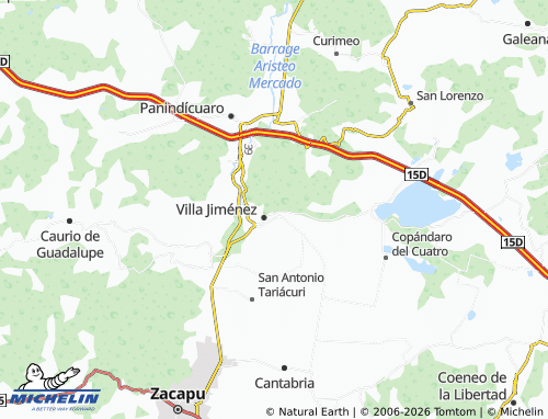 MICHELIN Mújica map - ViaMichelin
