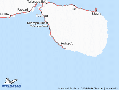MICHELIN Teahupo'o map - ViaMichelin