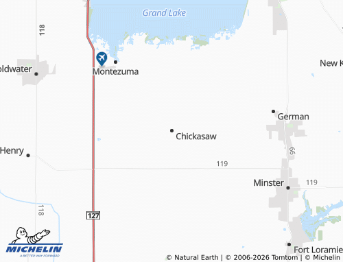 Carte MICHELIN Chickasaw - ViaMichelin