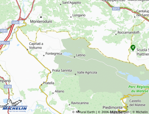 MICHELIN Letino map - ViaMichelin