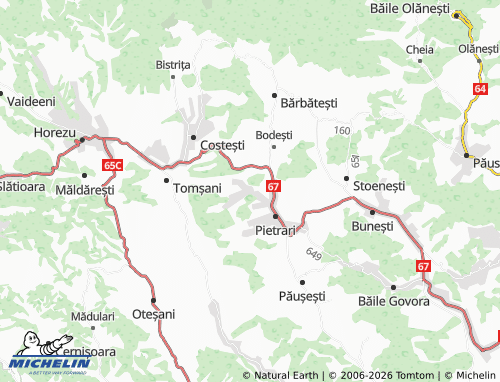 MICHELIN Pietrarii De Sus map - ViaMichelin