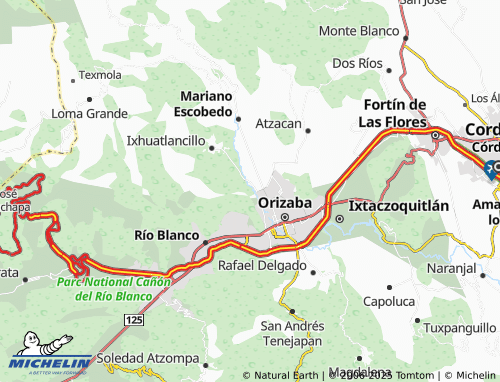 MICHELIN Fraccionamiento Valle Dorado map - ViaMichelin