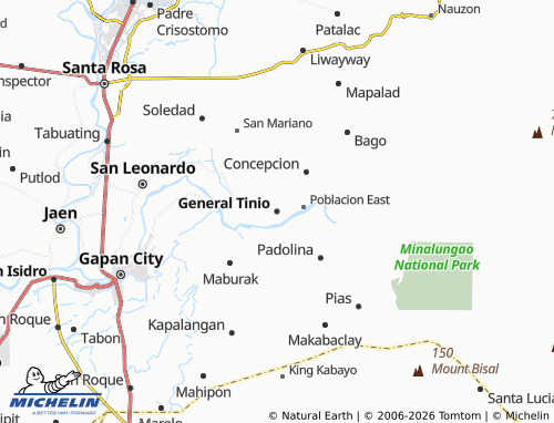 Mappa MICHELIN General Tinio - ViaMichelin