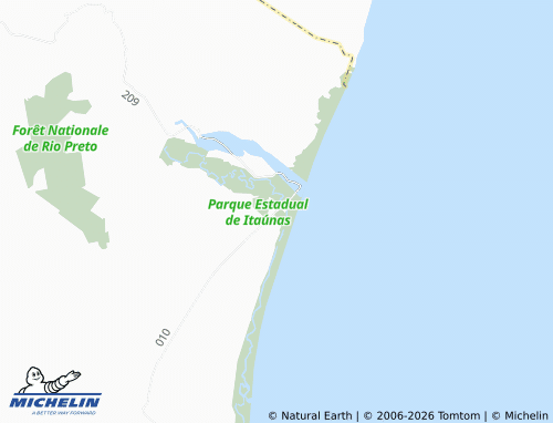 MICHELIN Itaúnas map - ViaMichelin