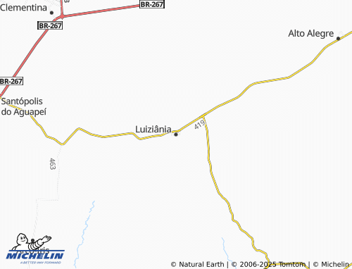 Carte MICHELIN Luiziânia - ViaMichelin