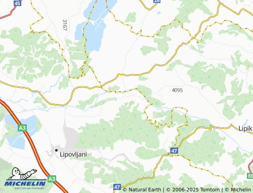 MICHELIN Janja lipa map - ViaMichelin