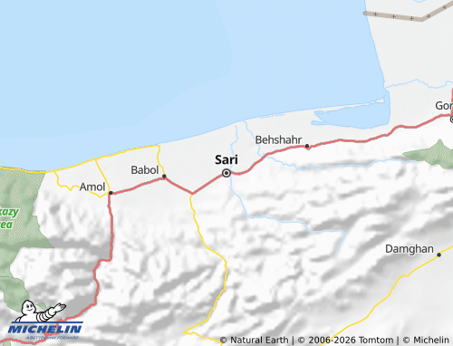 Mappa MICHELIN Mazandaran - ViaMichelin