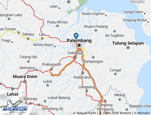 MICHELIN Ogan Ilir map - ViaMichelin